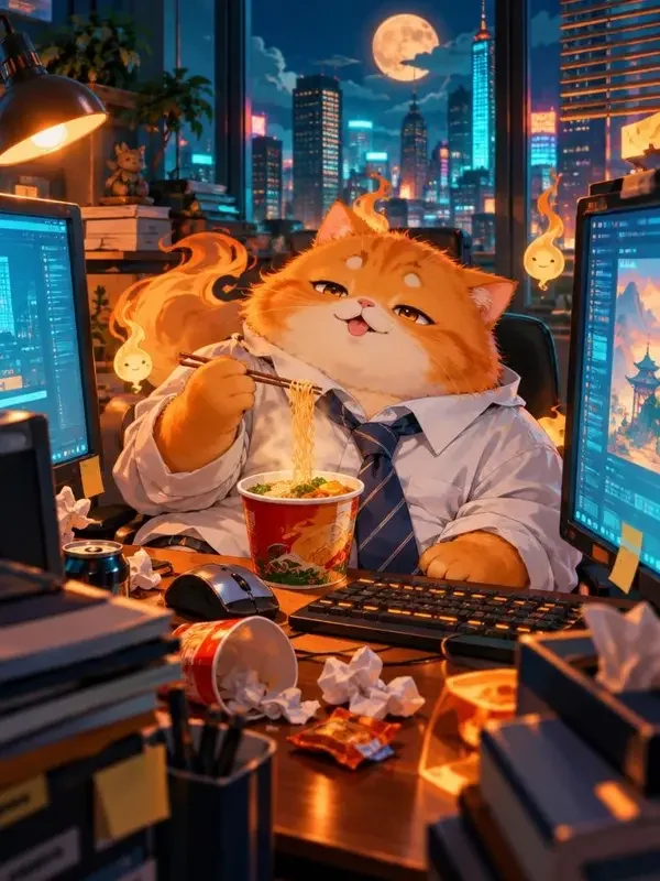 橘猫妖的社畜生活封面